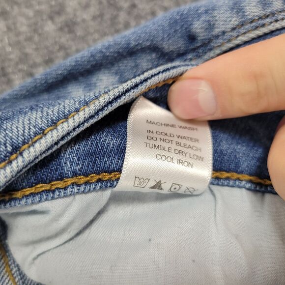 JUDY BLUE JB82170LT Boyfriend Fit Hi Rise Skinny Denim Blue Jeans SIZE 7 28 - Picture 13 of 13